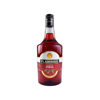 Licor Flamingo De Fresa 1L